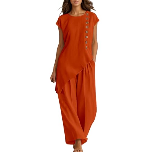 Conjunto bohemio de mujer para tardes de relax en casa con pantalones palazzo frescos de verano