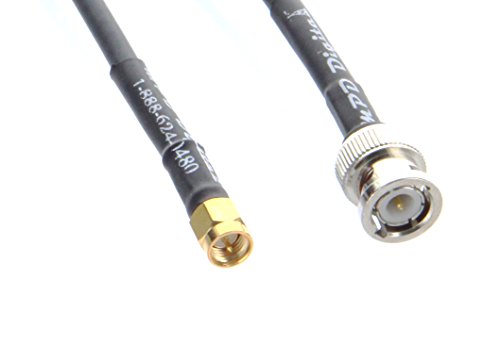 MPD Digital SMA-Male-bnc-Male US Made Milspec RF Coaxial Jumper Cable RG58, 50 cm