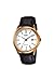 Casio MTP-1183Q-7A Men's Gold Analog Dress Watch w/ Croc-Leather Band & Date