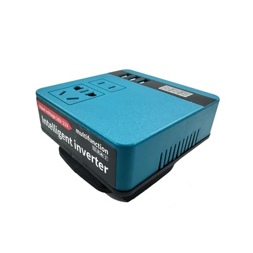 Inversor, Inversor de batería de litio de 120 W, CC de 18 V for uso doméstico, adaptador inversor, fuente de alimentación portátil de batería de 18 V, Para viajes, campamentos, casas rodantes y fuera