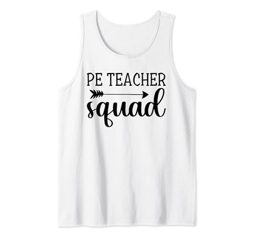 PE Teacher Squad Cute Physical Education PE Teacher Tank Top