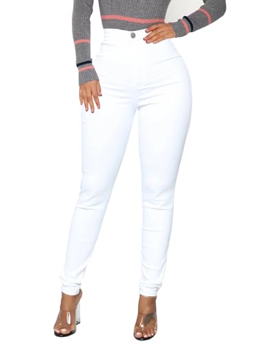 KUNMI High Waisted Stretch Skinny Jeans