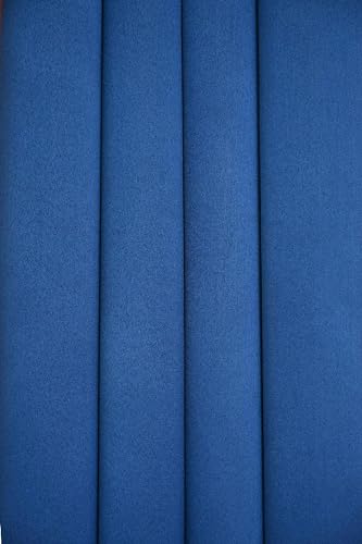 Image of 100% True Blackout Window Curtains 5 Feet, Set of 1 Panels | 300 GSM Heavy Room Darkening Polyester Cloth for Bedroom & Living Room | Thermal Insulated Heat & Noise Reducing (60x47 Inch, Blue) | 100% Room Darkening Thermal Insulated Heat & Noise Reducing Curtains 5 feet long