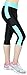 Produktbild Caprihose Damen 3/4 Sport Leggings Capri Fitness Hose Kurze Laufhose mit Tasche - 3LG131 (L/XL, Mint)