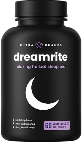 10-in-1 Sleep Aid Supplement– Sleeping Pills with Melatonin, Valerian Root, Chamomile, Lemon Balm, L-Theanine, L-Tryptophan, GABA, Magnesium – Sleep Cycle Support