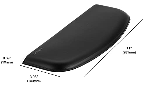 Image of Kensington ErgoSoft Wrist Rest for Slim, Compact Keyboards, Black (K52801WW), 3.9 x 0.4 x 11.1 inches