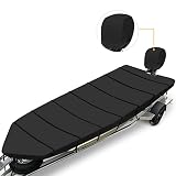 YimSting Jon Boat Cover 18 ft, 600D Heavy Duty Trailerable Waterproof Jon Boat Cover 18 Foot with Mo
