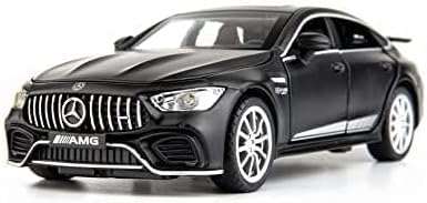 Invite Enterprise Exclusive Alloy Metal Pull Back Die-Cast Car 1:32 Mercdes Amg Gt63 Diecast Metal Pullback Toy Car With Openable Doors, Light Music Boys Gifts Toys For Kids(1:32 Amg Gt63 - Black)