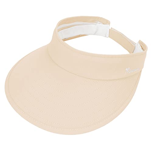 Sun Hats For Women Uv Protection Wide Brim Hat 2 In 1 Zip-Off Visor Summer Beach Hat Womens Packable Golf Hat Beige #TOP6