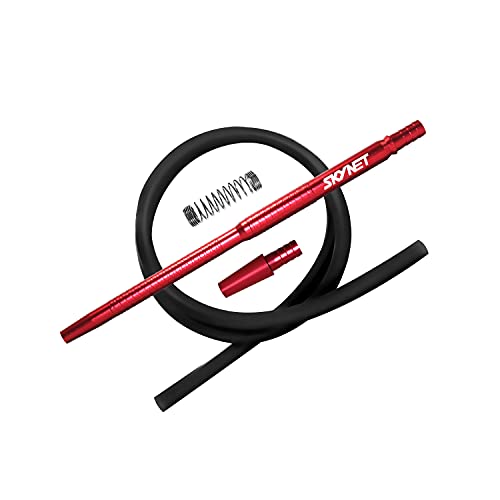 Skynet® Silikon Schlauch Set inkl. Silikonschlauch matt & Alu Mundstück & Endstück & Knickschutzfeder - für alle…