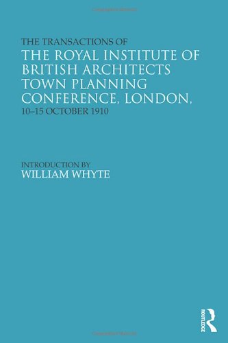 RIBA Town Planning Conference 1910 : Édition originale rare pour cabinet de collectionneur