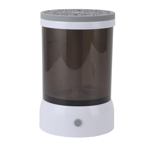 Nettoyeur de pinceaux de maquillage électrique gris avec alimentation USB automatique