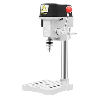 Mini Trapano a Colonna, 340W Trapano da Banco Cablato, Portatile, Con Velocità Completamente Regolabile, Per Forare Ferro, Composito E Altri Materiali Non Rigidi, Bricolage Mobili Ecc