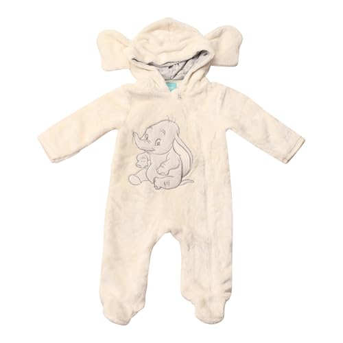 Magic Threadz Disney Clothes Baby Boy Hooded Pram Suit Newborn Fleece Coverall Footies with Ears Mickey, Pooh, Dumbo (0-6/9M)