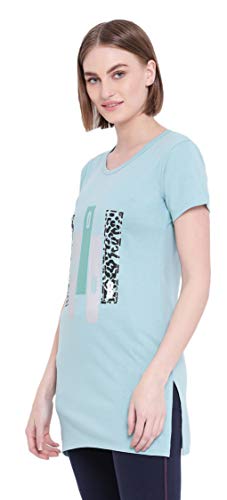 Image of In Love Women's Printed Cotton Plus Size Longline T-Shirt Half Sleeve with Pockets Pack of 2