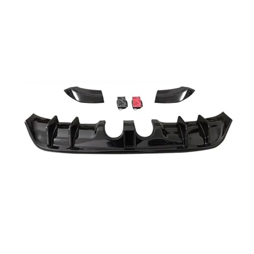 Difusor trasero para Golf MK6 R con labio de paragolpes y luces navegación años 2010 a 2013