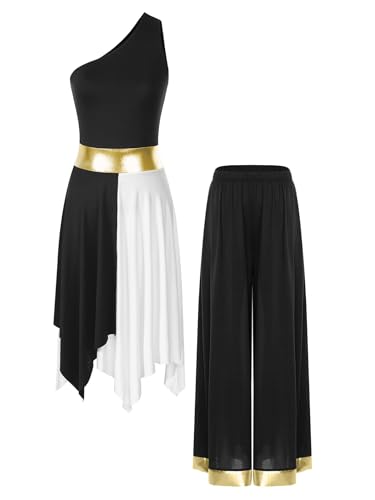 Tenue de danse liturgique confortable une épaule pour communion et concert