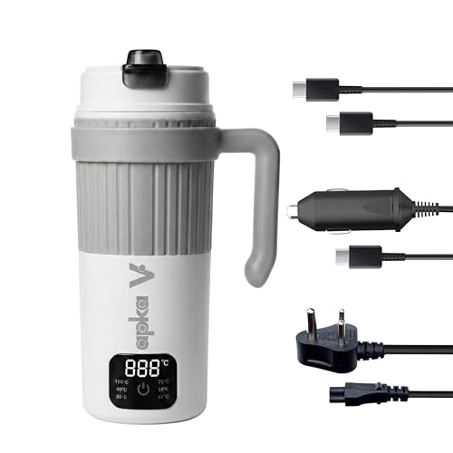 V mug kettle | USB Type-C & AC hybrid Portable Electric Kettle | ...