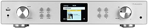 VR-Radio Netzwerk Radio: Digitaler WLAN-HiFi-Tuner mit Internetradio, DAB+, UKW, MP3, Alu-Optik...