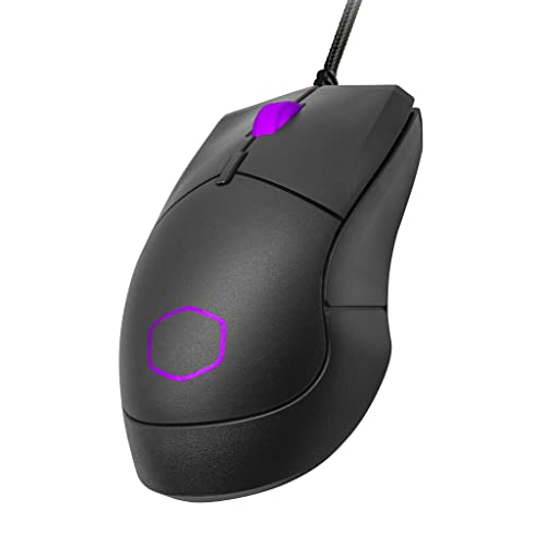 Cooler Master Mm310 Wire Gaming Mouse Black, Adjustable 12,000 Dpi, Palm|Claw Grip, Pixart Optical Sensor, Ultraweave Cable, Ptfe Feet, Rgb Lighting ((Mm-310-Kkol1) #TOP7