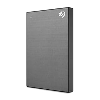 Seagate One Touch 2To, Disque Dur Externe Portable, chiffrement matériel par mot de passe, PC, Notebook & Mac, USB 3.0, Space Gray, Services Rescue inclus (STKY2000404)