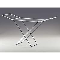 zeeyrak Clothes Drying Rack, Laundry Drying Rack with Height-Adjustable, Metal Clothe Airer, Winged Laundry Rack, Foldable Collapsible Clothes Horse For Clothing, Long Garments, Bedding, Towels.