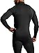 TSLA Men's UPF 50+ Mock Long Sleeve Compression Shirts, Athletic Workout Shirt, Base Layer for Water Sports, Athletic Mockneck Black, Medium