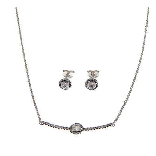 PANDORA Classic Elegance Jewelry 925 Sterling Silver Gift Set, Size: 45cm, 17.7 inches - B801233-45