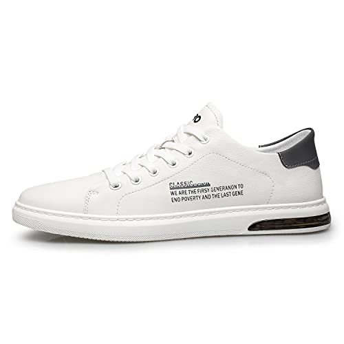 ZRO Men's Premium Business Casual Sneakers - Fashionable Genuine Leather Lace-Up Shoes with Breathable Comfort for Office & Urban Lifestyle2