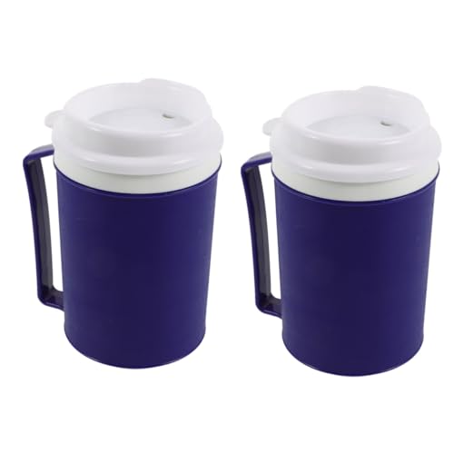 HAPINARY 2pcs Break Resistance Elderly Liquid Diet Cup Non-spill Choke Proof Design