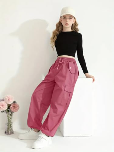 Image of TAGAS Cargo for Girls|Joggers for Girl| Cotton Cargo for Girls |girlscargo Lower|Relaxed Trouser(GC-45)