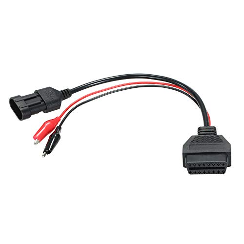 Honeytecs Substituição do cabo de extensão OBD-II para Fiat 3Pin 30cm