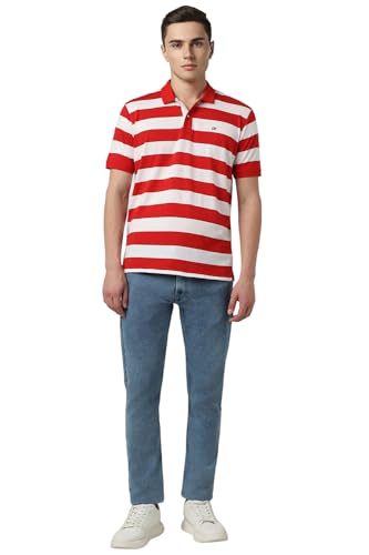 Image of Peter England Men's Cotton Regular Fit Polo T-Shirt