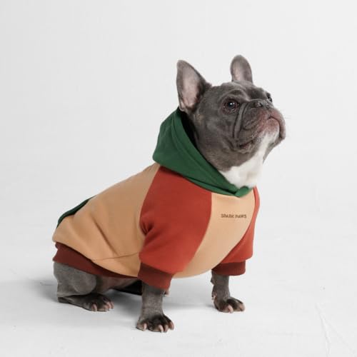 Image of Spark Paws Dog Hoodie - Premium Dog Sweater for Small, Medium, and Large Dogs | Warm Outfits for French Bulldogs, Pitbull, Puppy, Winter Jacket Alternative - Ranger - XL