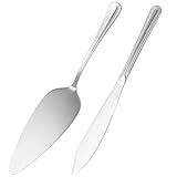 JOINPAYA Tortenschneider Satz Edelstahl mit Mousse Spatel Tragbarer Kuchenspatel Silberfarben Backzubehör für Kuchen Torten Pizza und Desserts bei Feierlichkeiten