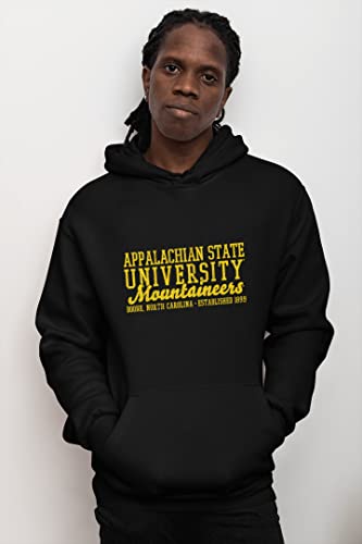 CreateMyTee Vintage Appalachian State University Unisex Hooded Sweatshirt - App State Mountaineers Apparel2