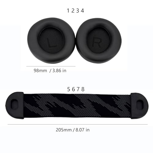 Replacement Ear Pad Headband for AW520H AW720H AW725H Headphones Cushions, Headsets Earpads, Ear Cups Cover Memory Foam Earpads miniatura 3