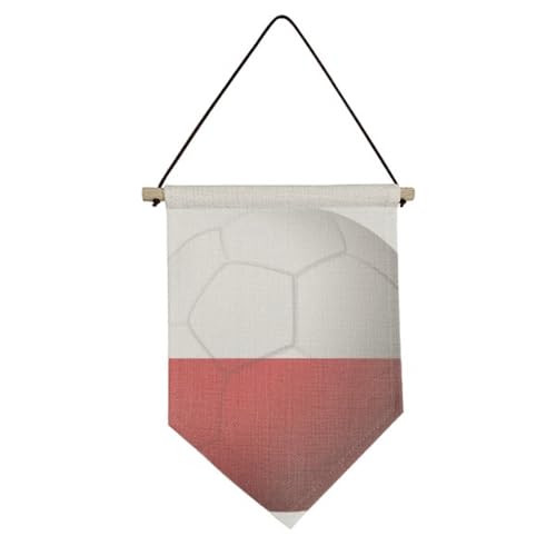 Drapeau national de la Pologne en toile pour décoration murale de salon et soirée football