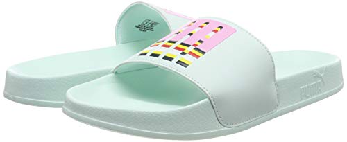 Image of Puma Unisex Adults' Leadcat Bold Beach & Pool Shoes, Blue (Fair Aqua-Pale Pink), 7 UK