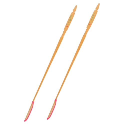 TOYANDONA 2 Piezas Herramientas de juego Yangqin afinador de guitarra barra de rubor Malletas de bambú para instrumento de dulcémele Accesorios de percusión para dulcémele martillo dulcémele