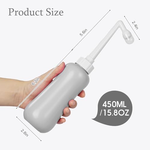 Image of Portable Bidet Travel Large Capacity 15.8oz Personal Toilet Handheld Gray