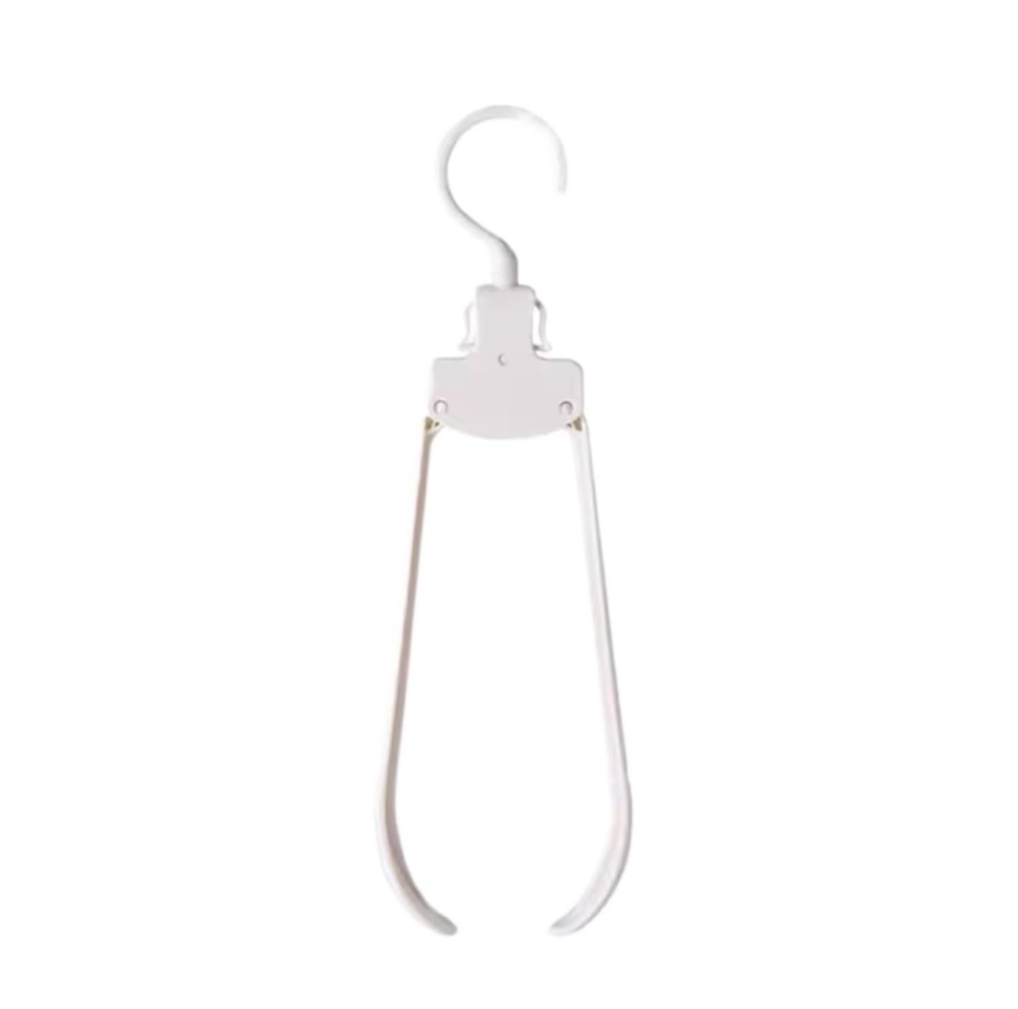 Gruccia Grucce per Tailleur Grucce 20 Grucce Pieghevoli Portatili da Viaggio per Appendiabiti, Organizer Antiscivolo Multifunzionale Salvaspazio Appendini Gruccia per Abiti(White)