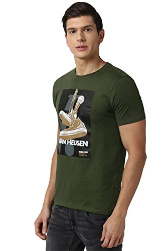 Image of Van Heusen Men's Cotton Slim Fit T-Shirt