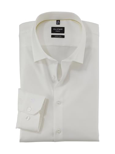 Chemise homme manches longues Olymp No. Six unie coupe ajustée stretch