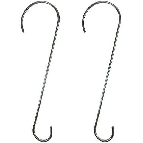 Squirrel Stopper 2-Pack 18" Heavy Duty Stainless Steel Branch S Hook, Made in The USA! Cover