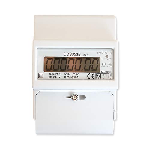 Wattmètre kWh S0 RS485 Rail-DIN ZW4 compteur énergie courant électrique tri