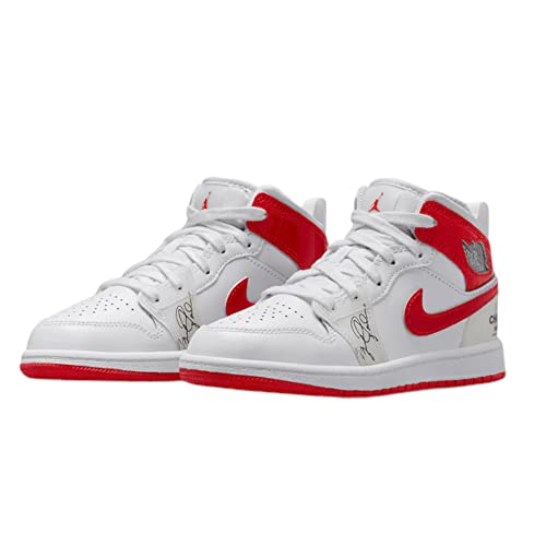 Nike Air Jordan 1 Pre School Shoes White/University Red Dr6495-116 2.5Y #TOP2