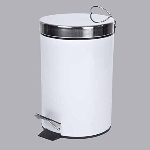 Douceur d'Intérieur Metal Bin 3 L white, Poubelle - Image 2