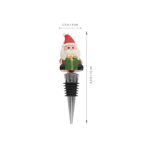 Tapones para botellas de vino de Navidad DOITOOL decorativos y reutilizables 5