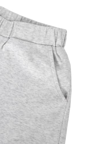 Image of Girls Wide Leg Sweatpants Baggy Pants with Pockets | Elastic Waistband, Side Pockets, Relaxed Silhouette, for School, Travel and Everyday Casual Wear